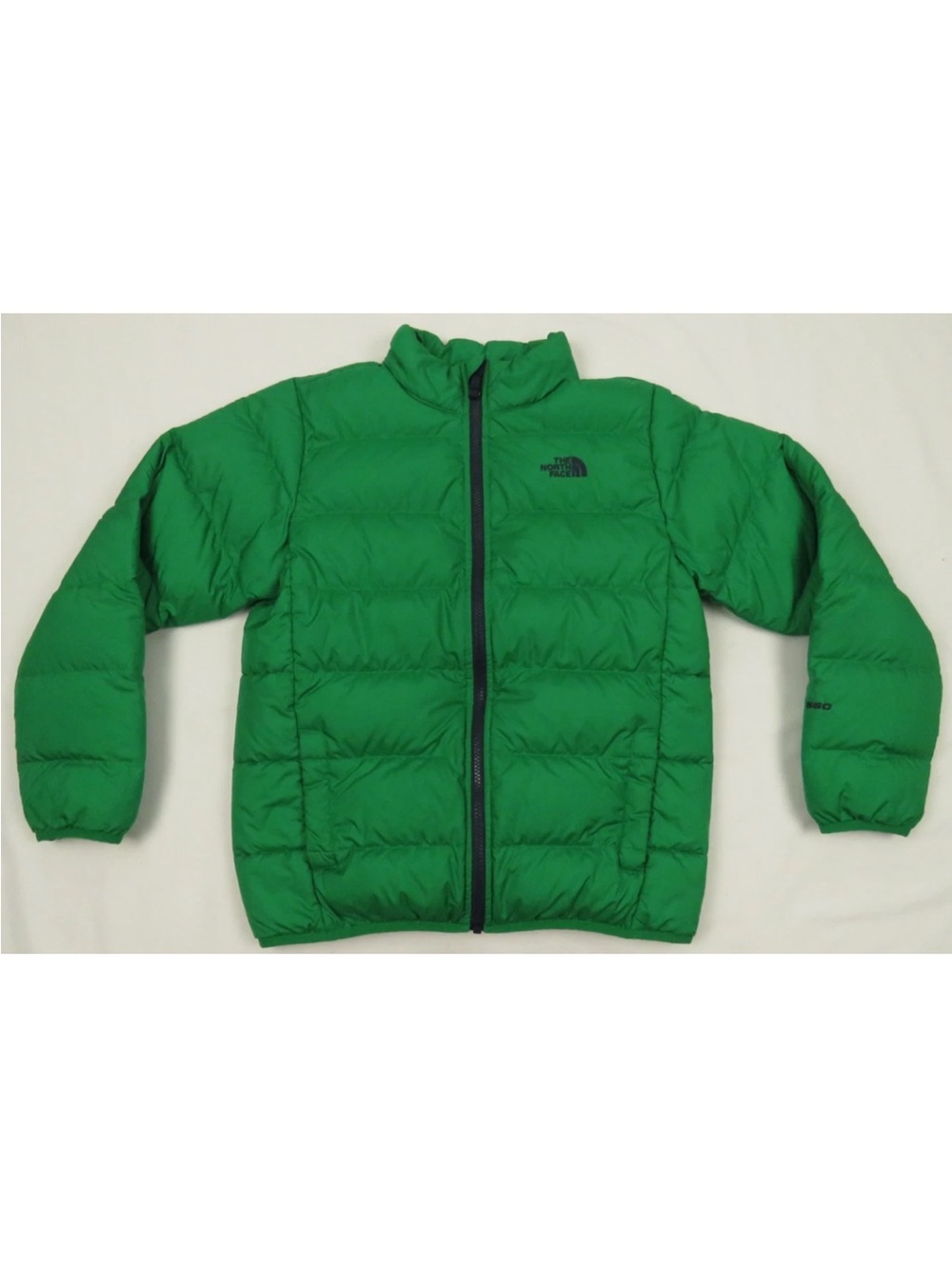 The North Face TNF 550 Down Quilted Boys Youth Full Zip Puffer Coat Jacket L